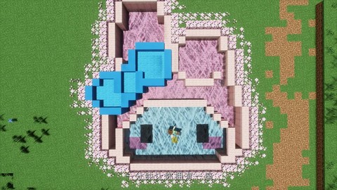 我的世界怎么做水池